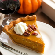 Classic Pumpkin Pie and Chateau Charmail Haut-Medoc