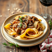 Pappardelle with Wild Mushroom Ragù: A Cozy Italian Evening